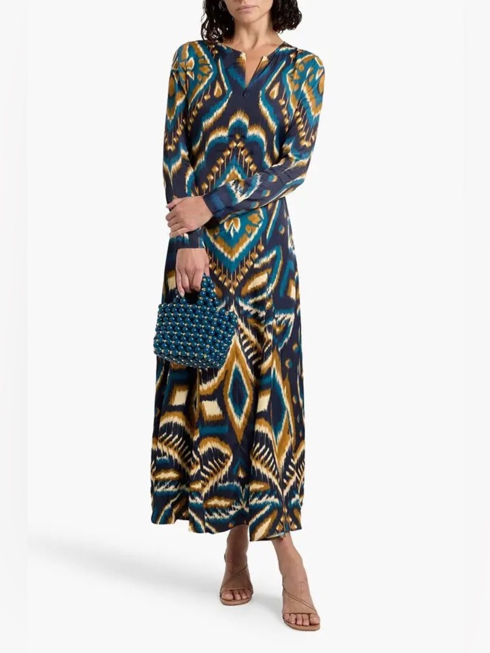 Farm Rio - Pineapple Ikat Maxi Dress NWT